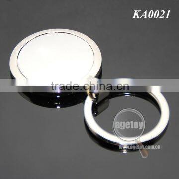36MM Round Shape Zinc Alloy Silver Color Custom Wholesale Blank Metal Keychains Wholesale photo-4