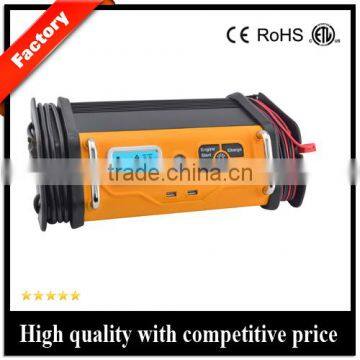 30A universal car battery charger with LED spot light