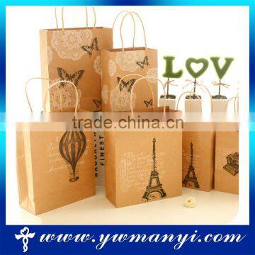 Customized die cut brown paper bag with factory price and high quality                        
                                                                                Supplier's Choice