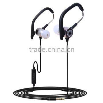New Hot Sele Metal Bass Headphones With Mic Wired Control Ear-hook Sport Headphone photo-4