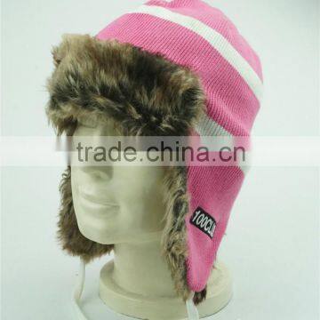 dongguan otherway popular cotton ladies earflap hat