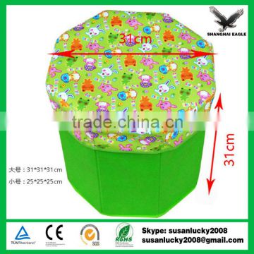 High Quality Non-Woven Foldable Storage Stool with Imprint Logo (diectly from factory)