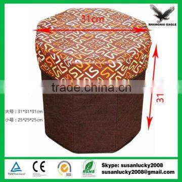 Most Popular Leather Storage Stool with Imprint Logo (diectly from factory)