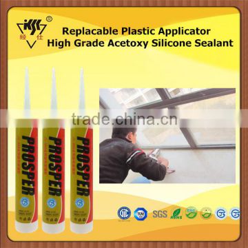 Replacable Plastic Applicator High Grade Acetoxy Silicone Sealant