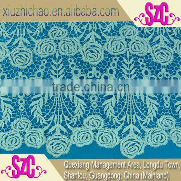 ZSM02 milk silk yarn chemical water soluble lace fabric