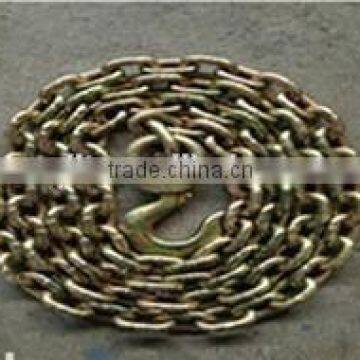 US type / EN818 / DIN766 steel link chain heavy duty tow chain