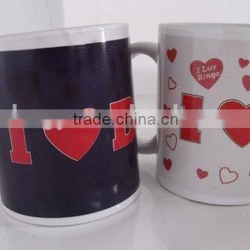 China suppliers 11oz custom printing design unique Valentine's Day Gift mug for sublimation