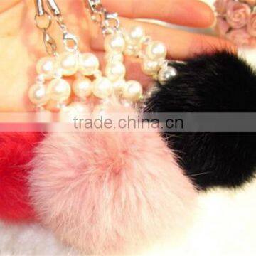Geniune Rabbit Fur Ball Keyrings Fur Accessories photo-4
