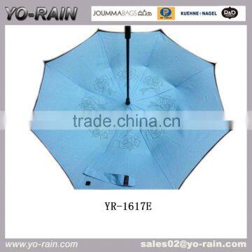 New design Hands free magic umbrella kazbrella inverted upside down reverse umbrella