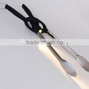 Barbeque Tongs BBQ clip with warm white LED Light