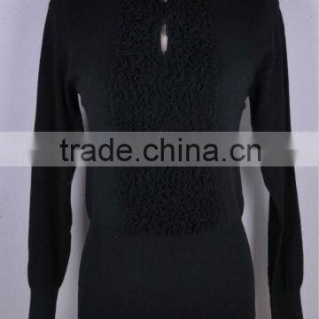 New arrival fashion turtleneck old wool sweater,custom sweater women 2015