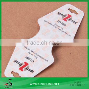 Sinicline 300g White Card Necklace Hanging Display Card with Matte Finish and Logo Print