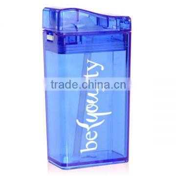 240ml/8oz Good Healthy Rectangle Shaped Children Plastic Drink Box With Straw photo-3