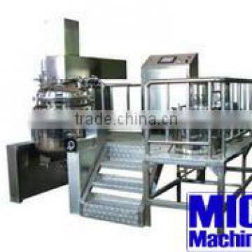 MIC- 200L cheap body lotion making machine cosemtic cream mixer body cream making machine with 200L oil and water tank with ce