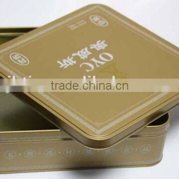 The rectangular tin gift moon cake box made in China