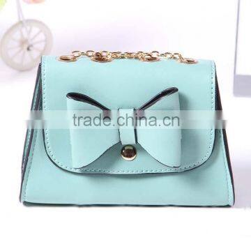 Leather Bow Summer Clutches Handbag photo-4
