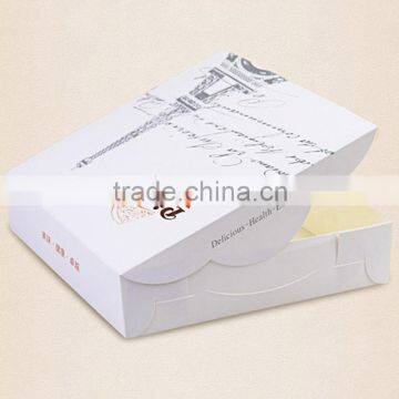 White Cardboard Food Grade black pizza box