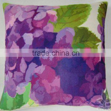 Printed Flower Pattern Cushion