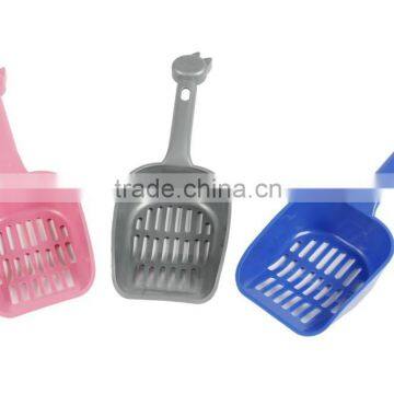 Wholesale Plastic Pet Litter Sholve With Lovey Cat Head Pattern Cat Litter