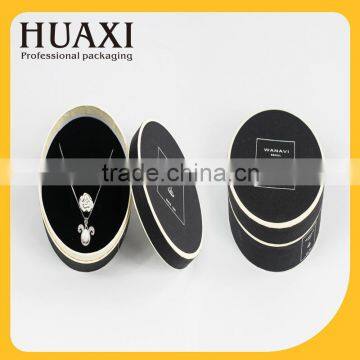 custom made round shape paper jewelry case wholesale