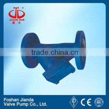 Cast steel y type oil strainer