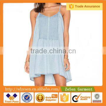 Guangdong Manufacturer Summer Hot Sale Adjustable Shoulder Straps Spring Shift Dresses for Women