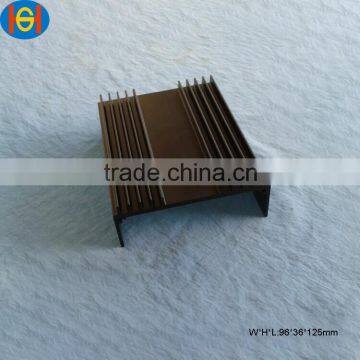 Black Anodized Extrsion Aluminum Electronic Heat Sink Enclosure
