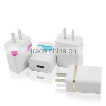 Manufacturer Wholesale Universal 5V 2.1A bulk Usb Wall plug socket charger for iphone and samsung