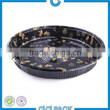 Custom cheap price disposable wholesale food PP plastic serving trays for sushi container