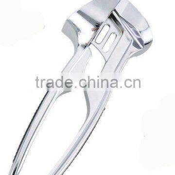 Deluxe zinc-alloy garlic press