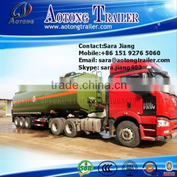 low price 3 axles 45000l petrol tanker semi trailer/liquid transport truck trailer/fuel tank semi trailer for sale