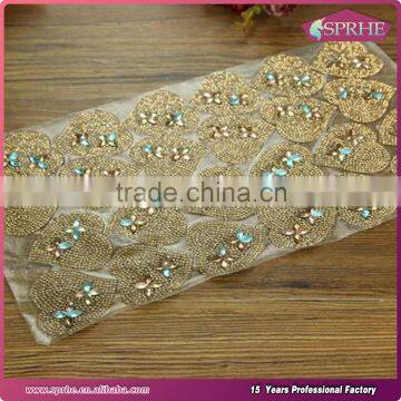 China Aluminum Crystal Mesh Net Rhinestone Cord in rolls