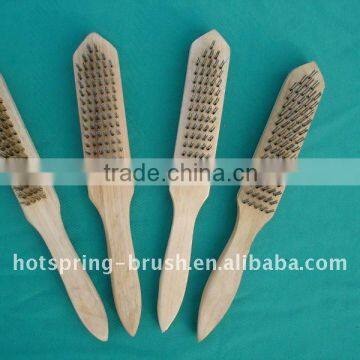 wooden handle brush