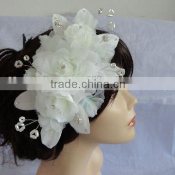 2013 bridal flower, headwear,hair comb with ivory flower