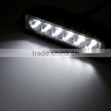 6.3 Inch 18W LED Work Light 12v 1200LM 6-LED White Light Square Spotlight-Black Led Work Lamp photo-5
