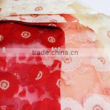 plum flower design curtain fabric