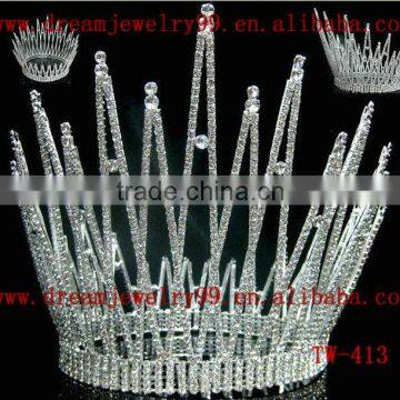 new design large rhinestone crown