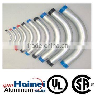 0.25 inch UL 90 degree rigid aluminum elbow