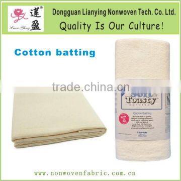 100% cotton batting for quilting