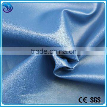 pu Fake Leather Woven Brushed Fabric Mild Weight for Clothing