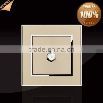 2015 New hot BS standard Hotel design 1 gang Satellite wall switch