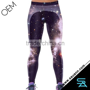 Space Print Galaxy Leggings