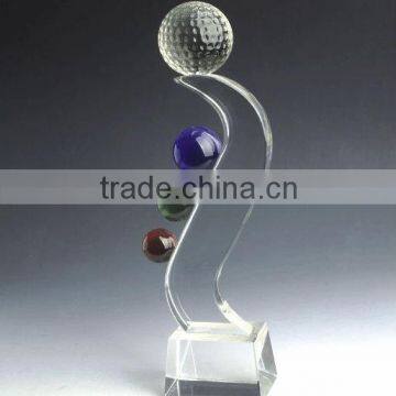 Fashion acrylic trophy crystal trophy custom trophy cup