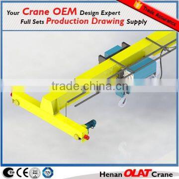 Travelling single beam electric bridge crane