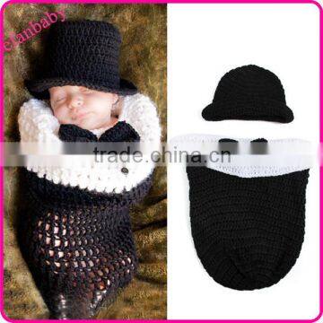 2015 handmade crochet lovely newborn baby boy outfits photo props