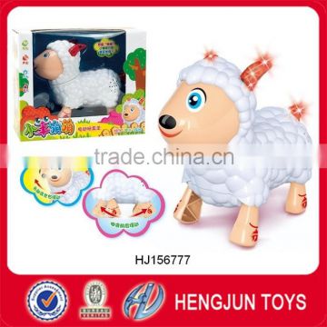 baby cartoon animal toys electric sheep with sound and light