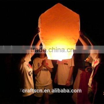 Oval shape paper flying lantern for festival celebration