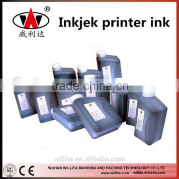 wuhan willita hot selling industrial inkjet ink