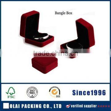 Wholesale High quality velvet bangle packaging jewellry box