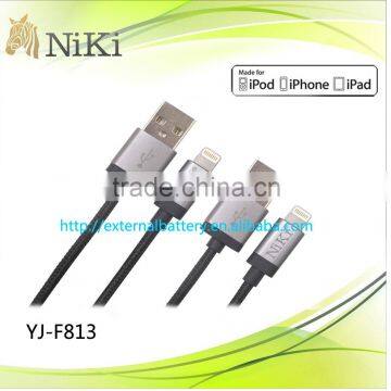 Hot sale portablel MFI cable for iphone 5s usb cable for ipad/iphone